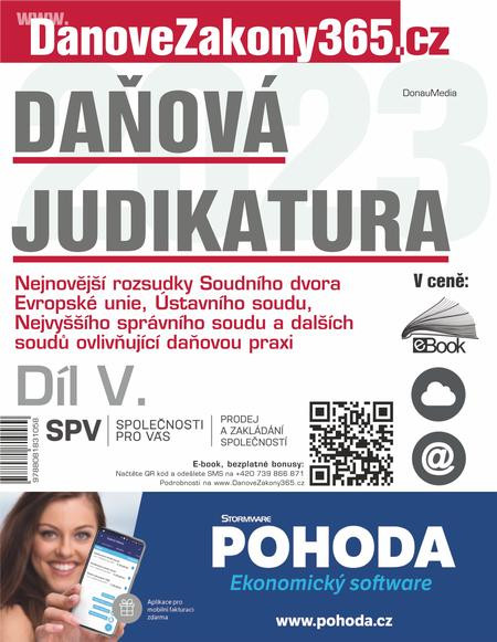 Daňová judikatura (V.) Daňová judikatura (V.)