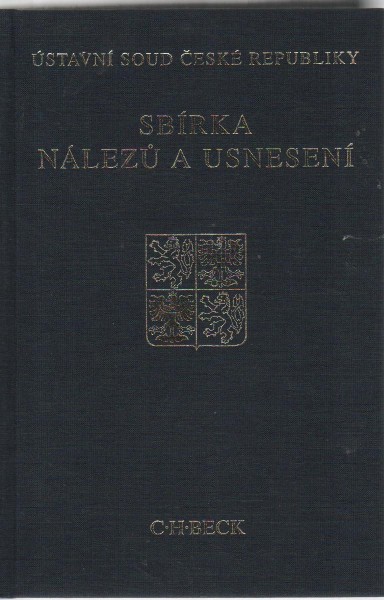 Sbírka nálezů a usnesení ÚS ČR, svazek 33 Sbírka nálezů a usnesení ÚS ČR, svazek 33