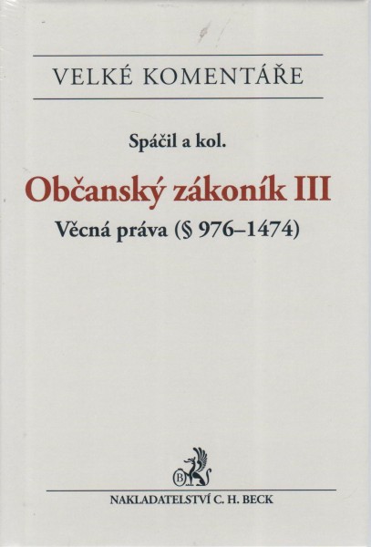 Občanský zákoník III. Občanský zákoník III.