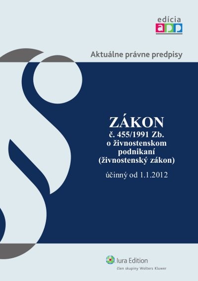 Živnostenský zákon účinný od 1. 1. 2012