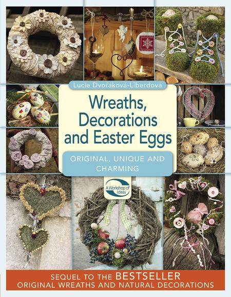Wreaths decorations and easter eggs