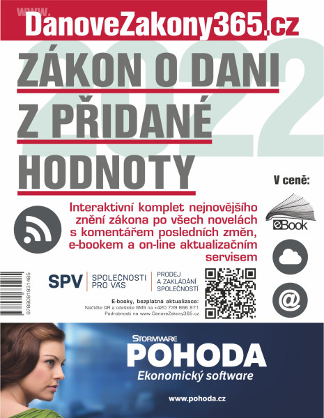Daň z přidané hodnoty 2022 s komentářem změn Daň z přidané hodnoty 2022 s komentářem změn