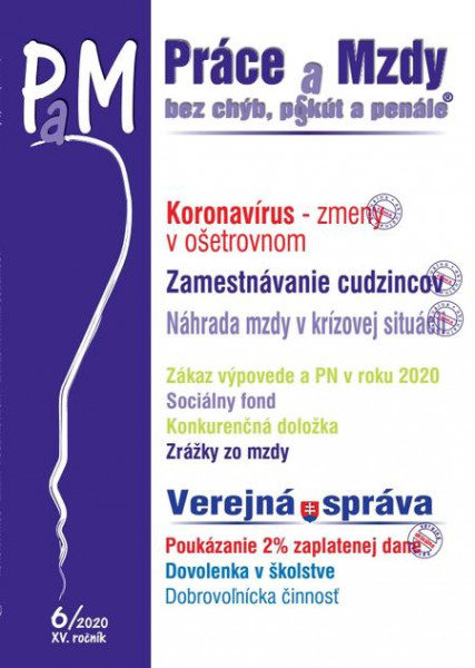 Práce a Mzdy (PaM) 6/2020