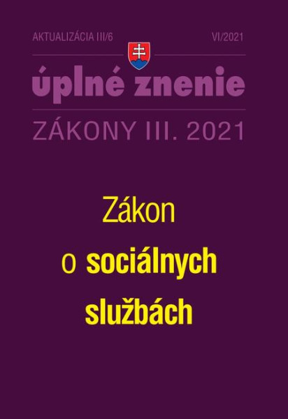 Aktualizácia III/6 2021 Aktualizácia III/6 2021
