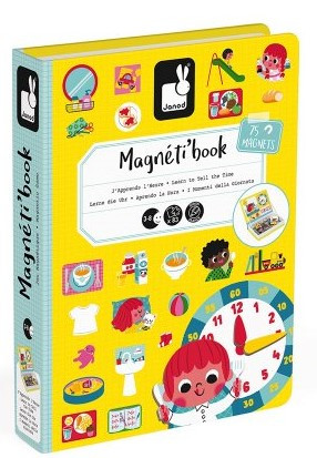 Janod Magnetibook - Hodiny Janod Magnetibook - Hodiny