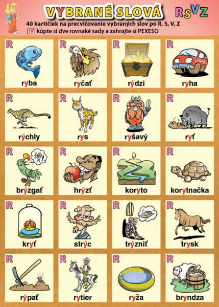 Vybrané slová po R, S, V, Z Vybrané slová po R, S, V, Z