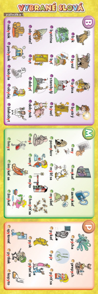 Záložka – Vybrané slová Záložka – Vybrané slová