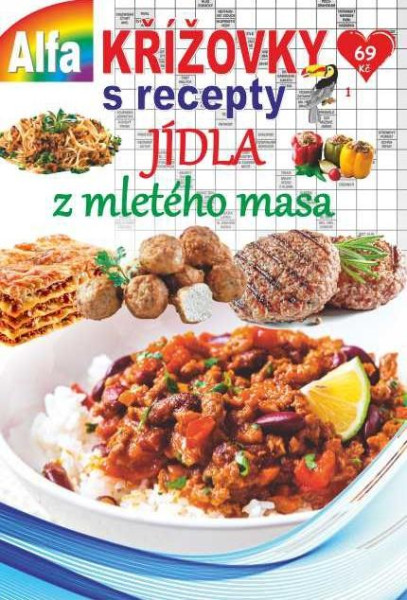 Křížovky s recepty 1/2022 - Jídla z mletéh masa Křížovky s recepty 1/2022 - Jídla z mletéh masa