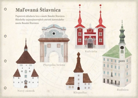 Maľovaná Štiavnica - 3D papierové skladačky o meste Banská Štiavnica Maľovaná Štiavnica - 3D papierové skladačky o meste Banská Štiavnica