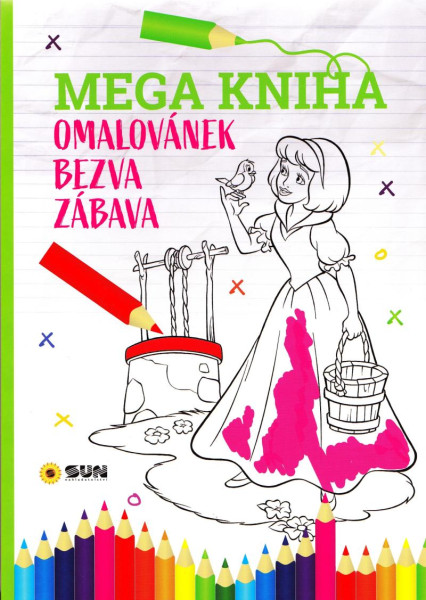 Mega kniha omalovánek - Pink bezva zábava Mega kniha omalovánek - Pink bezva zábava