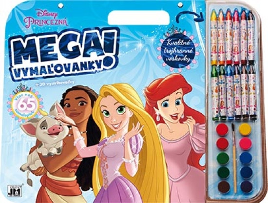 Mega vymaľovankový set/ Princezné Mega vymaľovankový set/ Princezné
