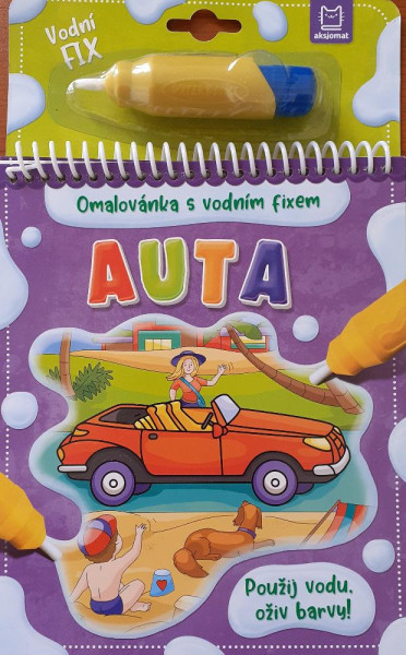 Auta - Omalovánka s vodním fixem Auta - Omalovánka s vodním fixem