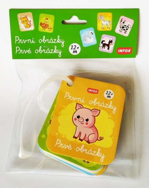 Prvé obrázky (12+ mesiacov) - kartičky s krúžkom Prvé obrázky (12+ mesiacov) - kartičky s krúžkom