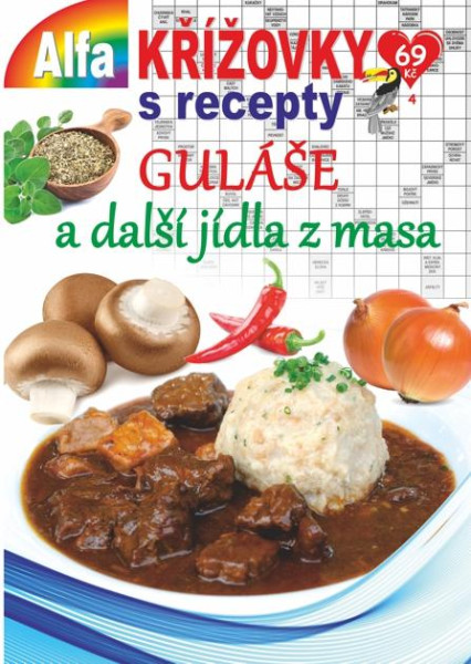 Křížovky s recepty 4/2021 - Guláše a jídla z masa Křížovky s recepty 4/2021 - Guláše a jídla z masa
