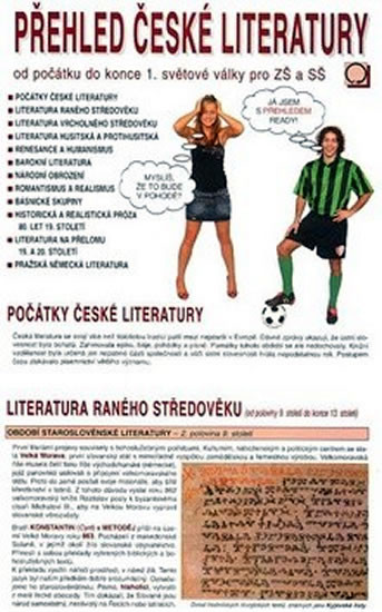 Přehled české literatury - Od počátku do konce 1. světové války pro ZŠ a SŠ Přehled české literatury - Od počátku do konce 1. světové války pro ZŠ a SŠ