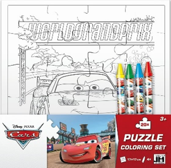 Puzzle vymaľovanky/ Cars Puzzle vymaľovanky/ Cars