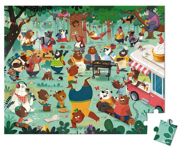 Puzzle Rodina medveďov 54 ks od 5 a viac roko