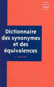 Dictionnaire des Synonymes et des Equivalences