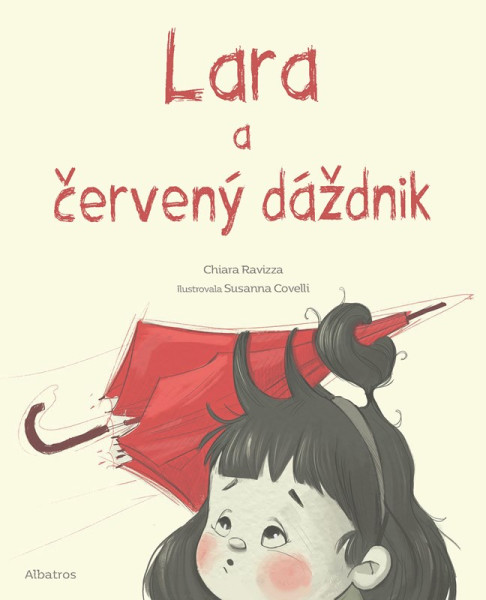 Lara a červený dáždnik Lara a červený dáždnik