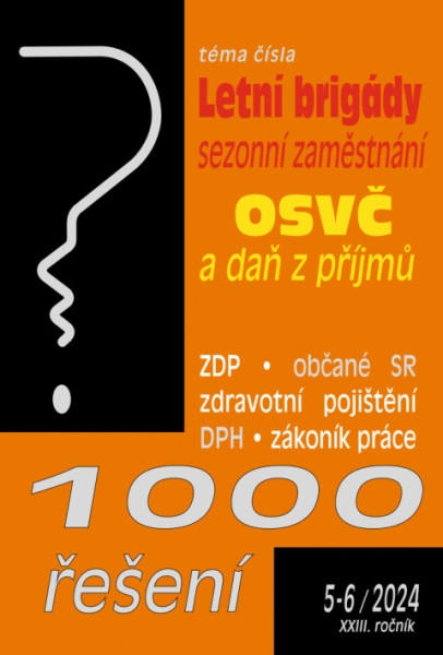 1000 řešení č. 5-6 / 2024 - Letní brigády studentů a sezonní zaměstnání