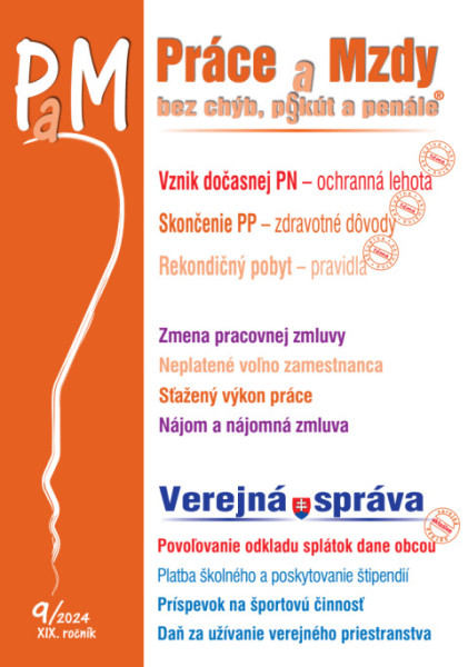 Práce a Mzdy bez chýb, pokút a penále č. č. 9 / 2024 - Vznik dočasnej PN v ochrannej lehote