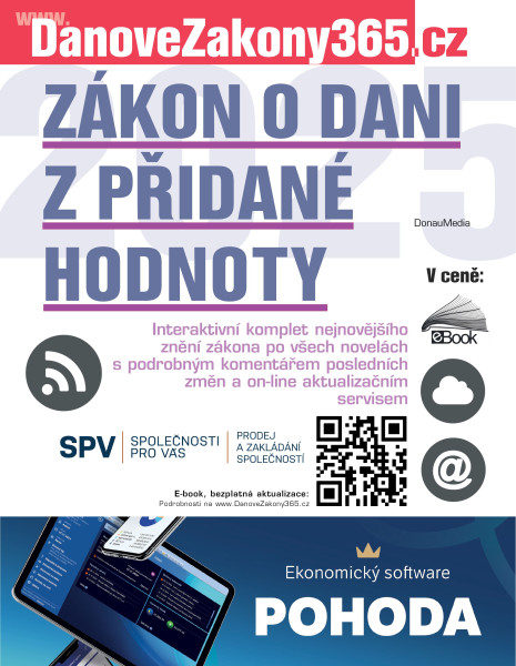 Zákon o dani z přidané hodnoty 2025 Zákon o dani z přidané hodnoty 2025