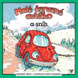 Malé červené autíčko a sníh Malé červené autíčko a sníh