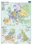 Európa po I. svetovej vojne (100x70 cm), nástenná, fóliovaná, lištovaná