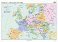 Európa po I. svetovej vojne (160x120 cm), nástenná, fóliovaná, lištovaná