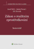 Zákon o realitním zprostředkování (č. 39/2020 Sb.). Komentář Zákon o realitním zprostředkování (č. 39/2020 Sb.). Komentář
