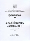 Využití odpadu jako paliva II Využití odpadu jako paliva II