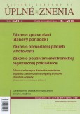 UZZ 4/2013 Zákon o správe daní (daňový poriadok) UZZ 4/2013 Zákon o správe daní (daňový poriadok)