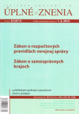 UZZ 9/2013 Zákon o rozpočtových pravidlách verejnej správy UZZ 9/2013 Zákon o rozpočtových pravidlách verejnej správy