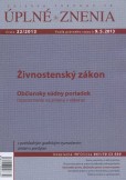 UZZ 22/2013 Živnostenský zákon UZZ 22/2013 Živnostenský zákon
