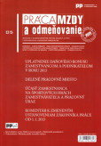 Práca, mzdy a odmeňovanie 5/2013 Práca, mzdy a odmeňovanie 5/2013