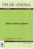 UZZ 25/2013 Zákon o dani z príjmov