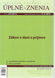 UZZ 25/2013 Zákon o dani z príjmov UZZ 25/2013 Zákon o dani z príjmov