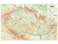 Česko - nástěnná automapa 1:360 000 s plastovými lištami Česko - nástěnná automapa 1:360 000 s plastovými lištami