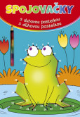 Spojovačky s duhovou pastelkou/ s dúhovou pastelkou - žába Spojovačky s duhovou pastelkou/ s dúhovou pastelkou - žába