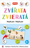 Výučbová hra - Nájdi pár - Zvieratá