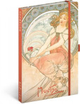 Notes Alfons Mucha – Maliarstvo, linajkovaný, 13 × 21 cm Notes Alfons Mucha – Maliarstvo, linajkovaný, 13 × 21 cm