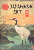 NOTIQUE Nástenný kalendár Vintage plagáty – japonské umenie 2026, 33 x 46 cm