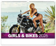 NOTIQUE Nástenný kalendár Girls & Bikes 2026, 48 x 33 cm NOTIQUE Nástenný kalendár Girls & Bikes 2026, 48 x 33 cm