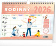 NOTIQUE Týždenný rodinný plánovací kalendár s háčikom CZ/SK 2026, 30 x 21 cm NOTIQUE Týždenný rodinný plánovací kalendár s háčikom CZ/SK 2026, 30 x 21 cm