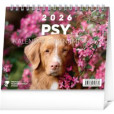 NOTIQUE Stolový kalendár Psy – s menami psov 2026, 16,5 x 13 cm NOTIQUE Stolový kalendár Psy – s menami psov 2026, 16,5 x 13 cm