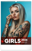 Nástenný kalendár Inked Girls 2026, 33 x 46 cm Nástenný kalendár Inked Girls 2026, 33 x 46 cm