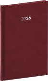 NOTIQUE Týždenný diár Balakon 2026, bordový, 15 x 21 cm NOTIQUE Týždenný diár Balakon 2026, bordový, 15 x 21 cm