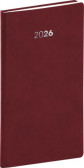 NOTIQUE Vreckový diár Balakon 2026, bordový, 9 x 15,5 cm NOTIQUE Vreckový diár Balakon 2026, bordový, 9 x 15,5 cm