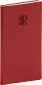 NOTIQUE Vreckový diár Essenza 2026, čerešňa, 9 x 15,5 cm NOTIQUE Vreckový diár Essenza 2026, čerešňa, 9 x 15,5 cm