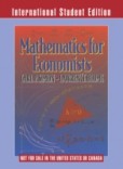 Mathematics for Economists Mathematics for Economists